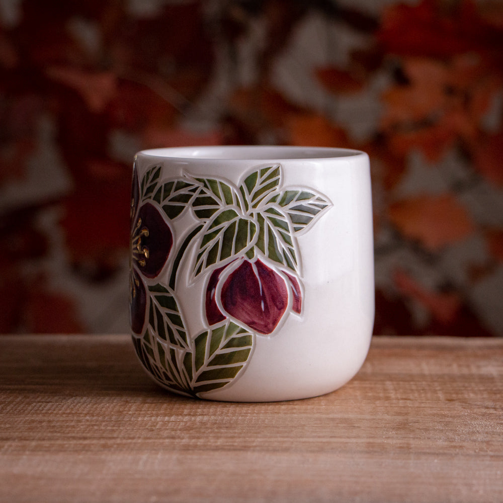 "Anna's Red" Hellebore Mug