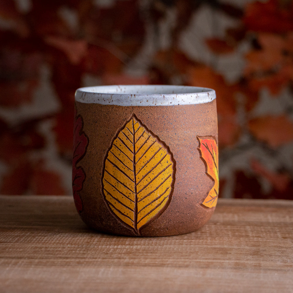 Stoneware Fall Leaf Mug #1 [14oz]