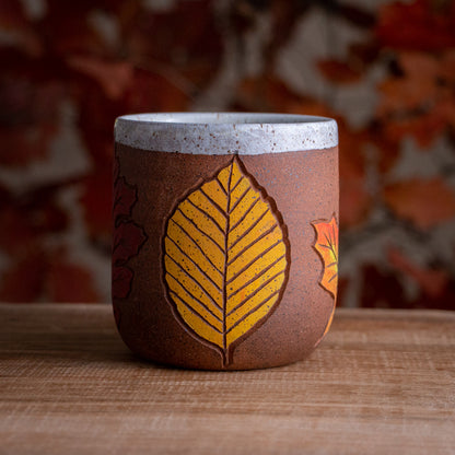 Stoneware Fall Leaf Mug #2 [15oz]