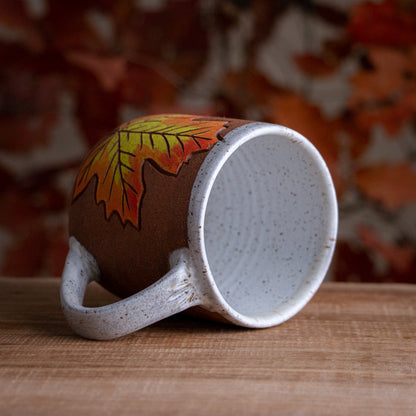 Stoneware Fall Leaf Mug #2 [15oz]