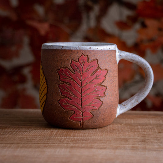 Stoneware Fall Leaf Mug #3 [16oz]