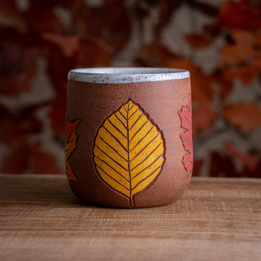 Stoneware Fall Leaf Mug #3 [16oz]