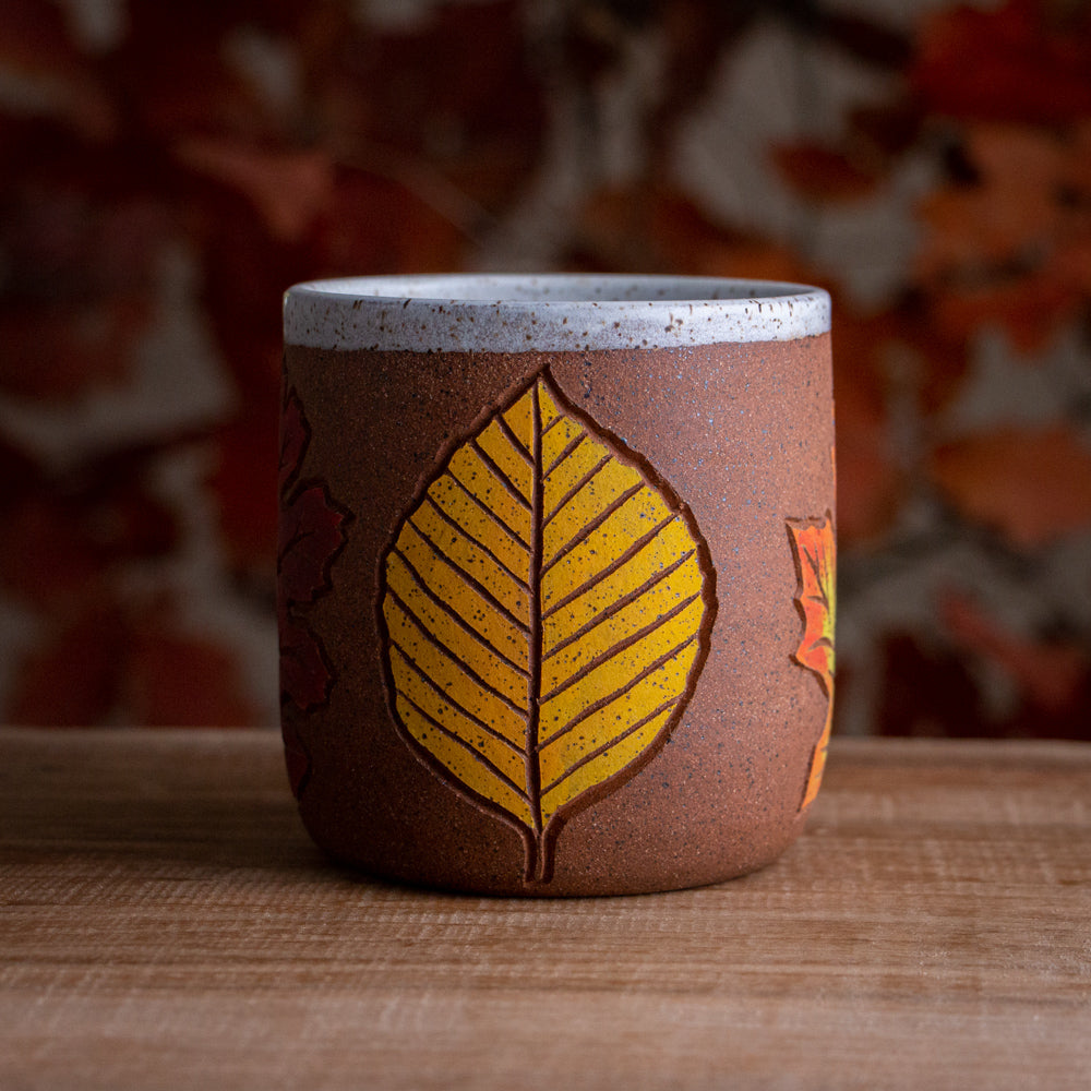 Stoneware Fall Leaf Mug #4 [16oz]