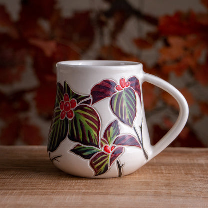Tall Autumn Dogwood Mug #4 [16oz]