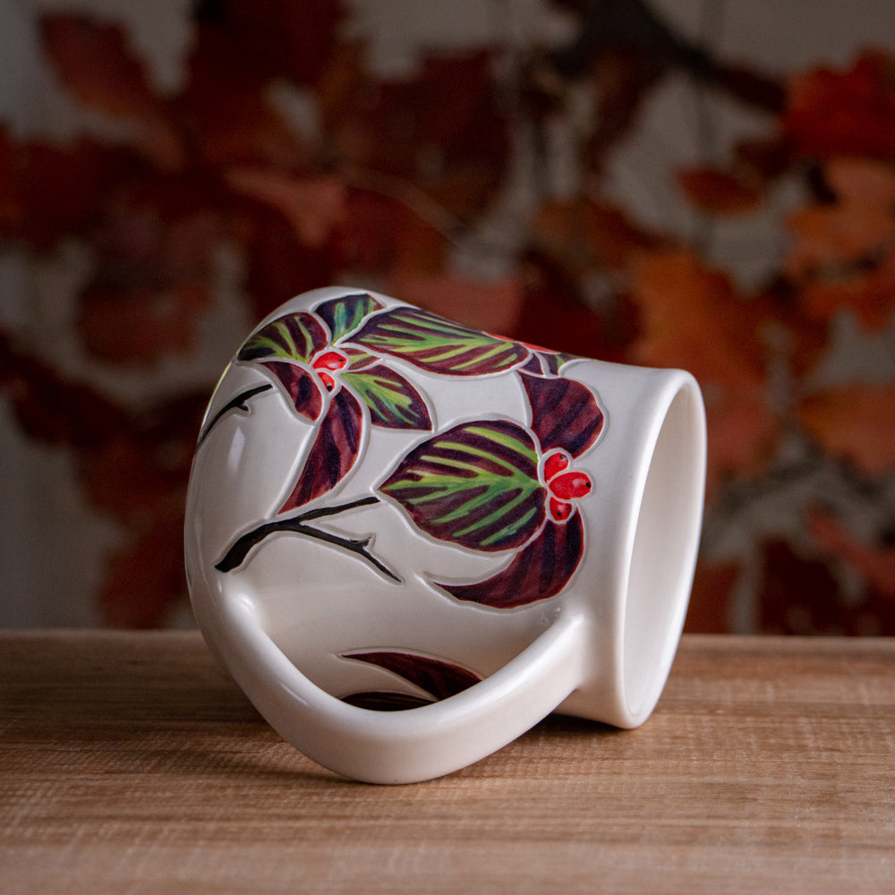 Tall Autumn Dogwood Mug #4 [16oz]