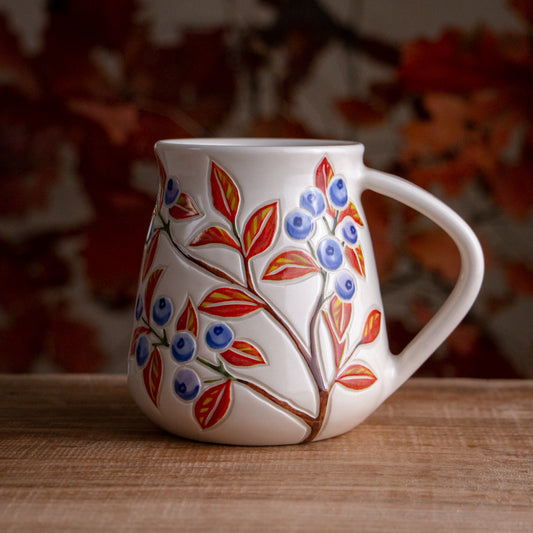 Tall Autumn Blueberry Mug #1 [18oz]