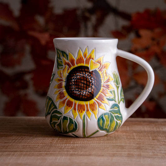 Tall Sunflower Mug #1 [18oz]