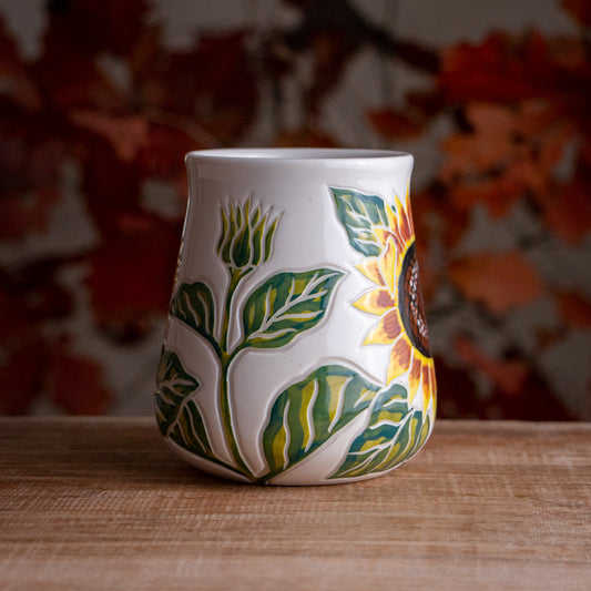 Tall Sunflower Mug #2 [18oz]