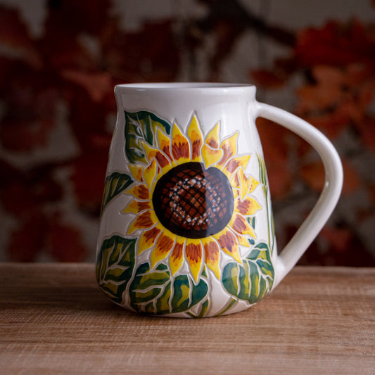 Tall Sunflower Mug #3 [19oz]
