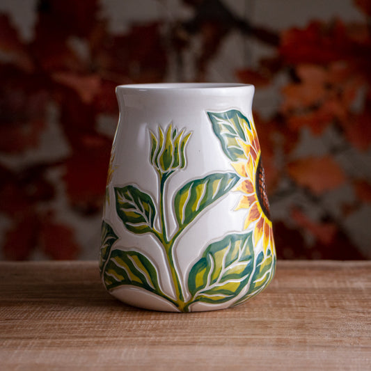Tall Sunflower Mug #3 [19oz]