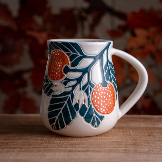 Tall Clementine Mug #4 [19oz]