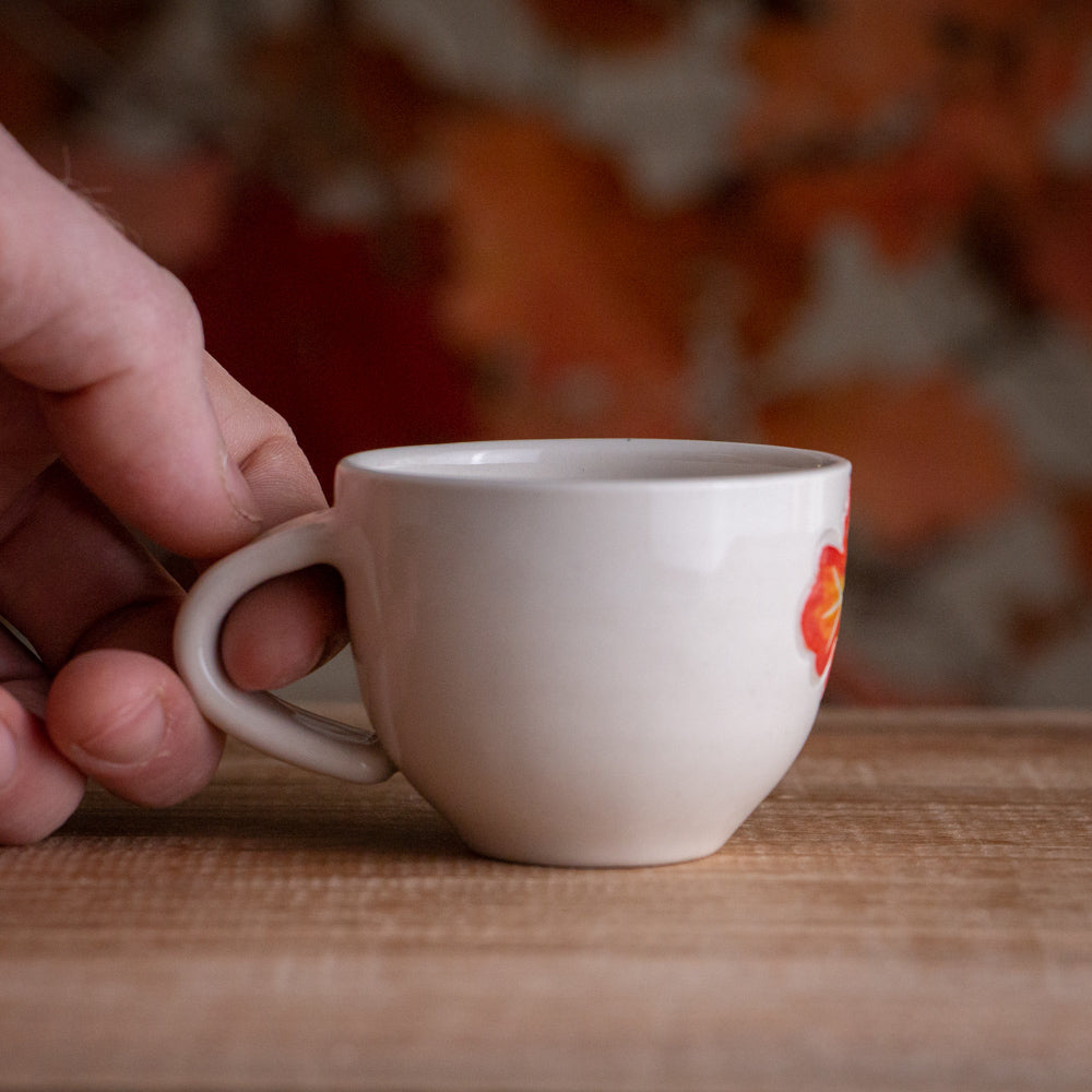 Autumn Oak Branch Espresso Cup #1 [3oz]