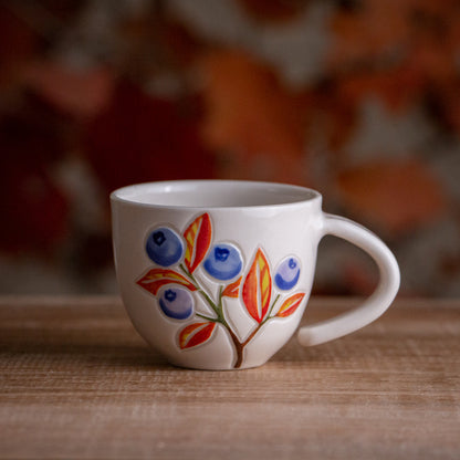 Autumn Blueberry Espresso Cup #1 [2.75oz]