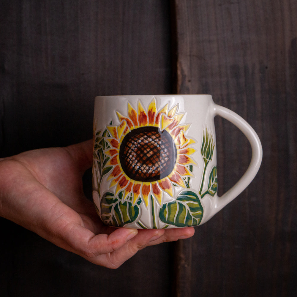 Yellow Sunflower Mug [16-17oz]
