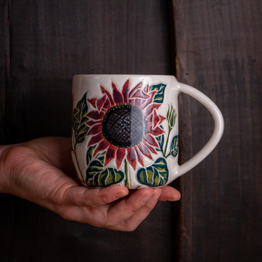 Dark Sunflower Mug