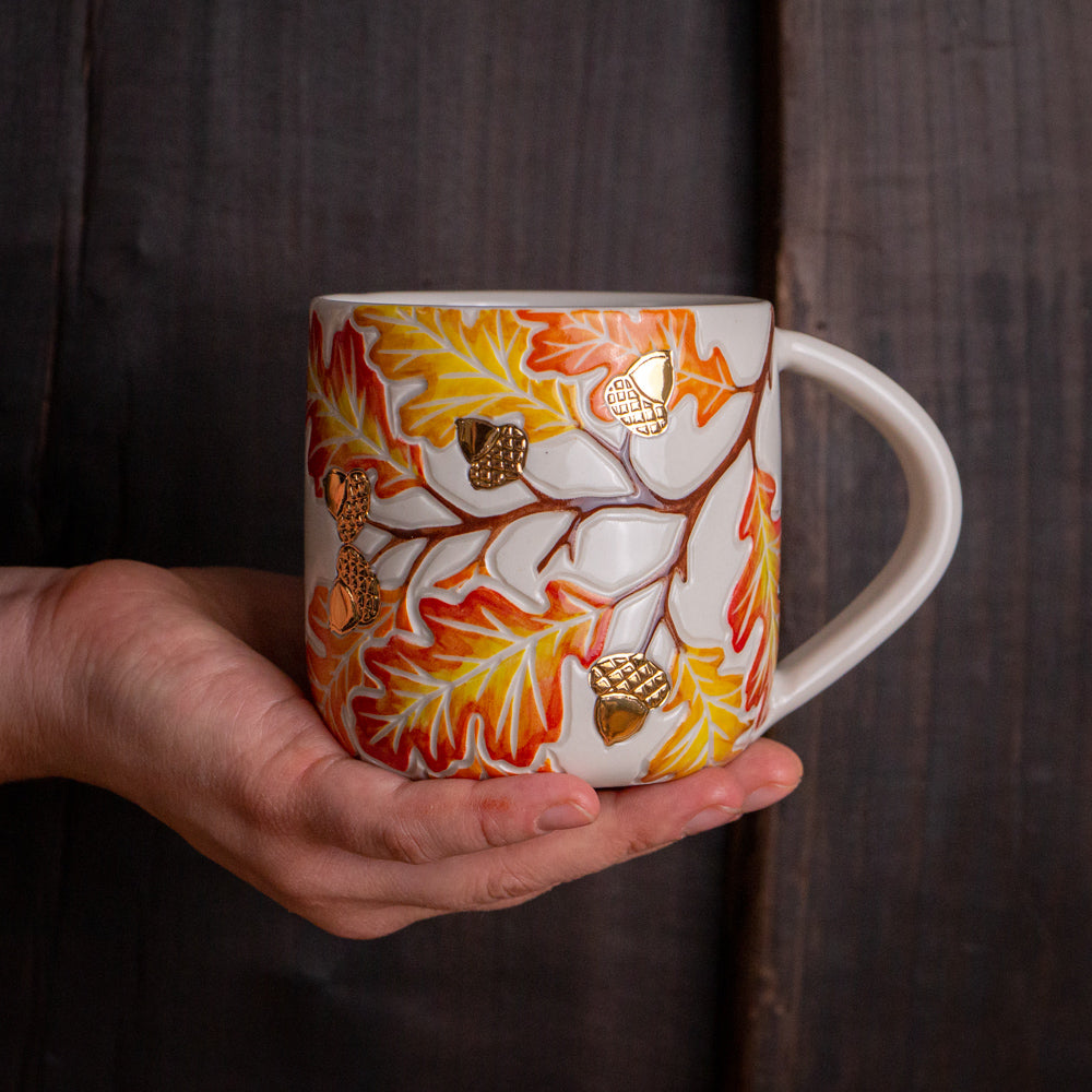 Autumn Oak Branch Mug
