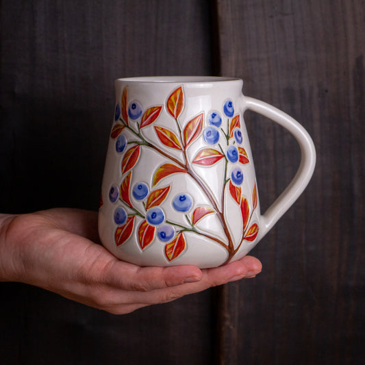 Tall Autumn Blueberry Mug #2 [19oz]