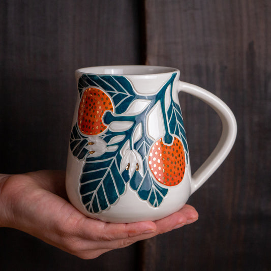 Tall Clementine Mug #4 [19oz]