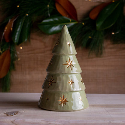 Green Stars Christmas Tree