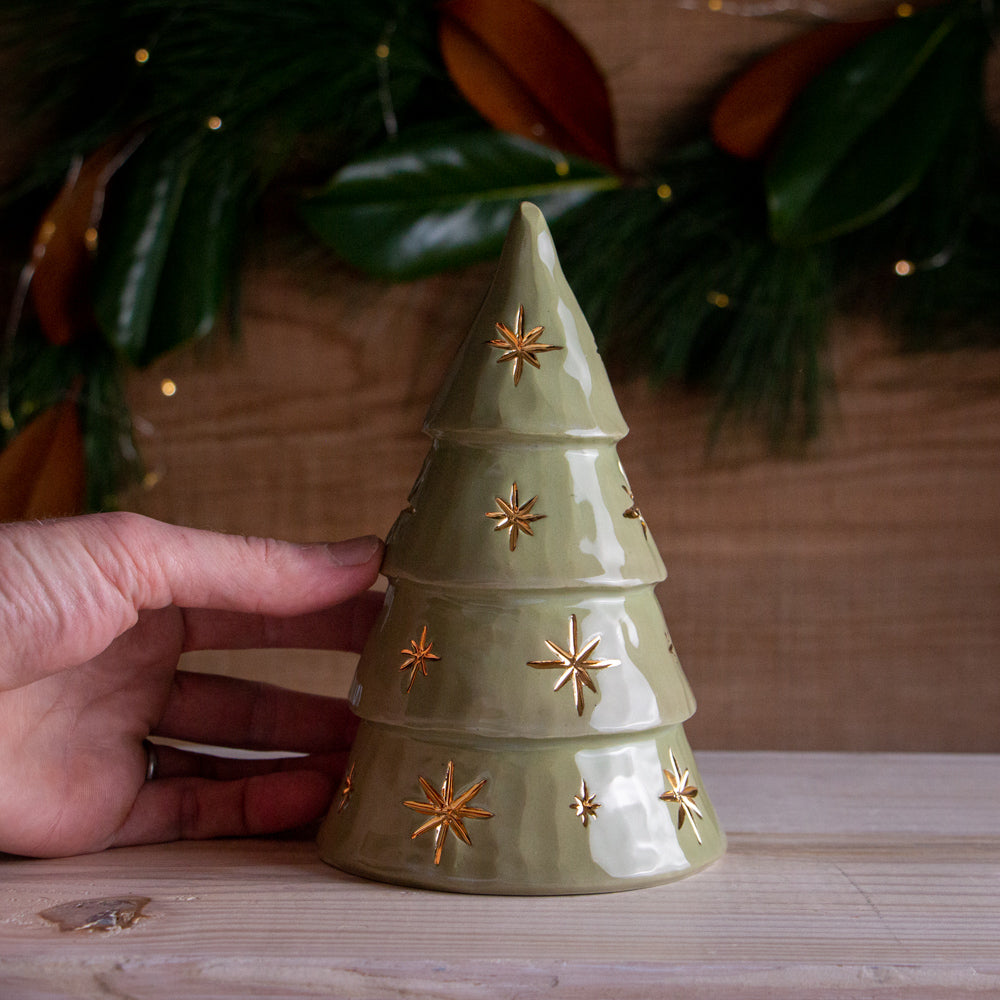 Green Stars Christmas Tree