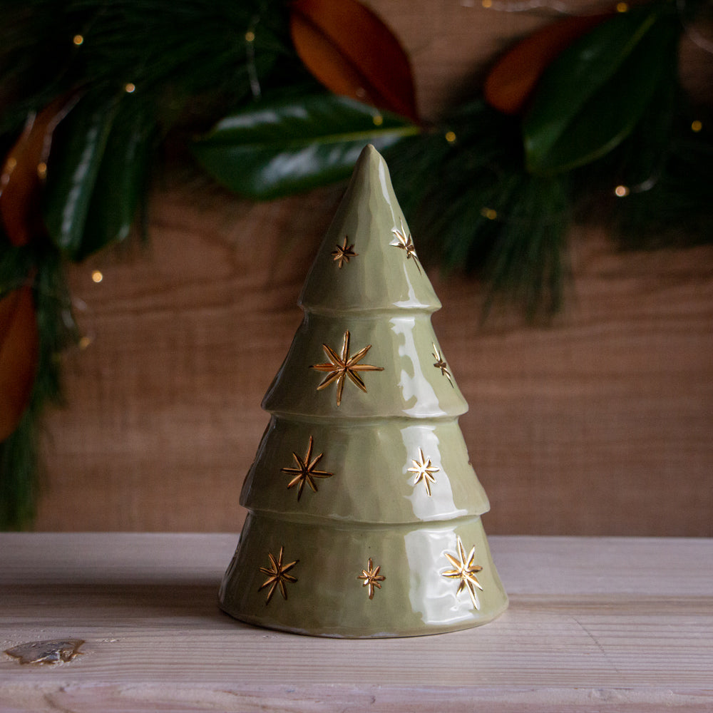Green Stars Christmas Tree