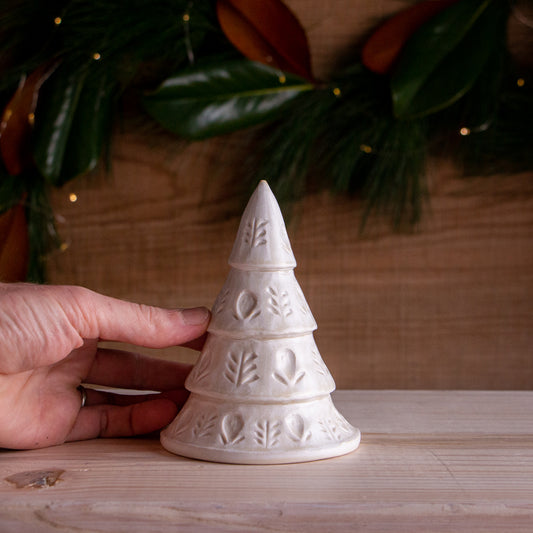 Cottage Porcelain Christmas Tree