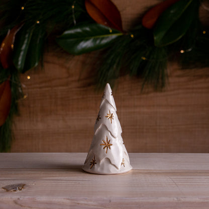 Small Gold Star Christmas Tree