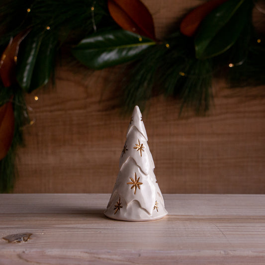 Small Gold Star Christmas Tree