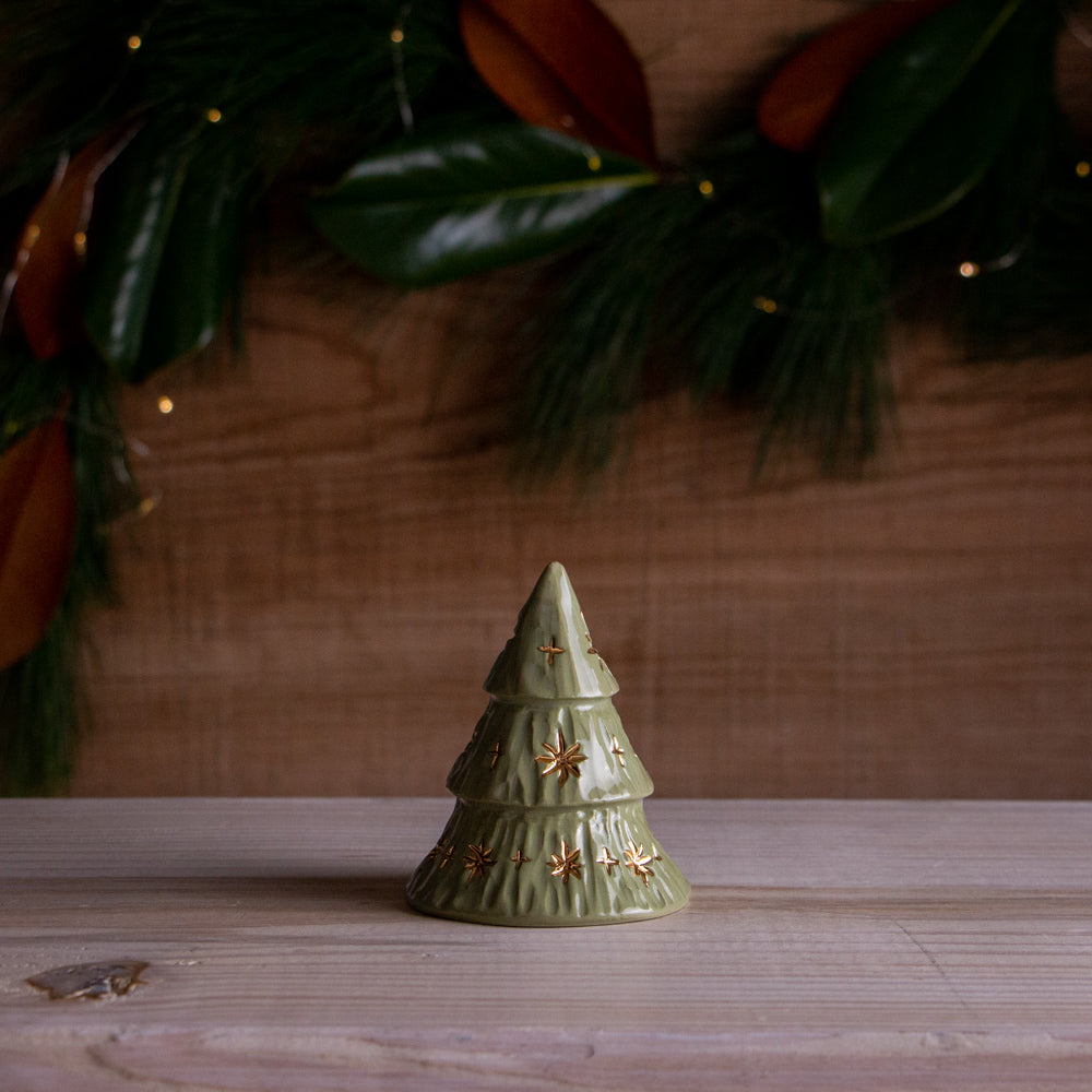Small Green Star Christmas Tree