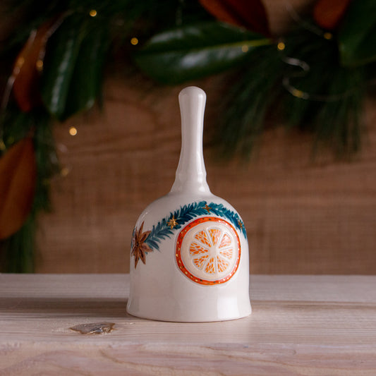 White Orange Slice Bell