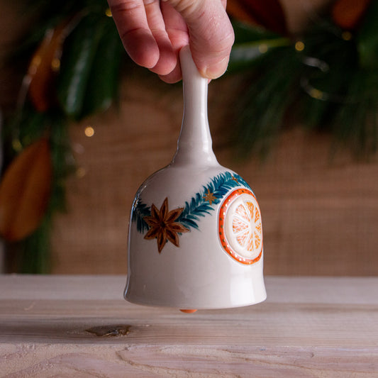 White Orange Slice Bell