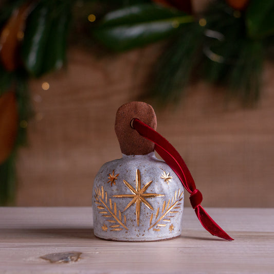 Stoneware Star Ornamental Bell