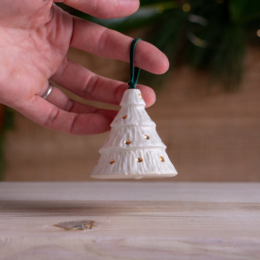 Small "Gold Bulb" Christmas Tree Bell
