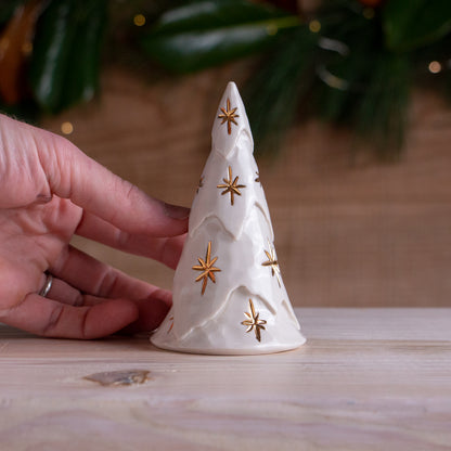 Small Gold Star Christmas Tree