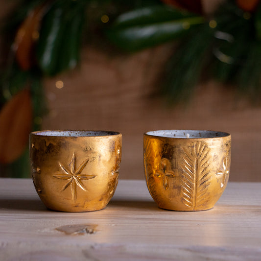 Tea Light Golden Table Set #1