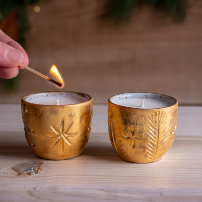 Tea Light Golden Table Set #1