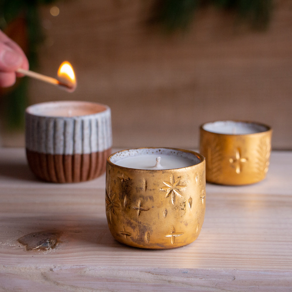 Tea Light Golden Table Set #2