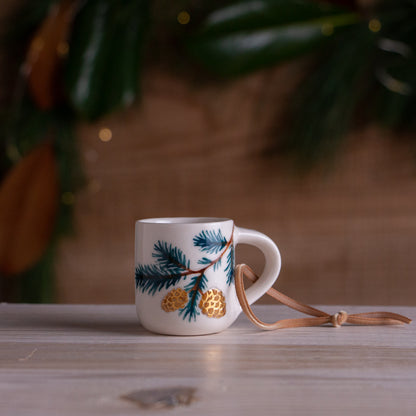 Scotch Pine Tiny Mug Ornament