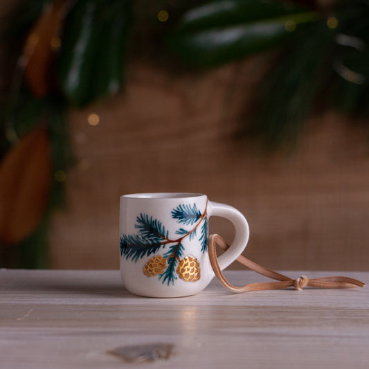 Scotch Pine Tiny Mug Ornament