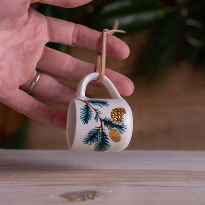Scotch Pine Tiny Mug Ornament