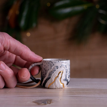 Onyx Fade Trail Tiny Mug Ornament