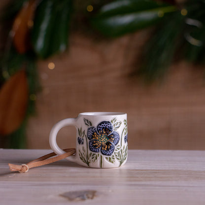 Hellebore Tiny Mug Ornament
