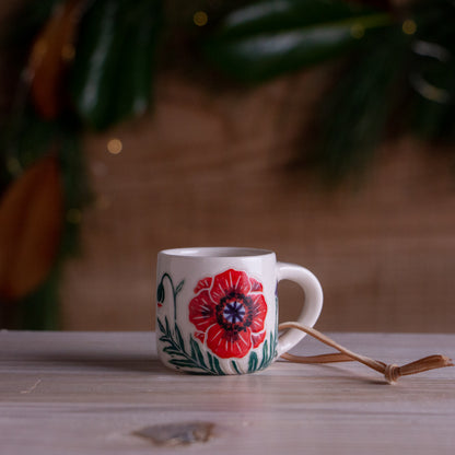Poppy Tiny Mug Ornament