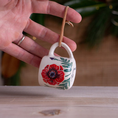 Poppy Tiny Mug Ornament