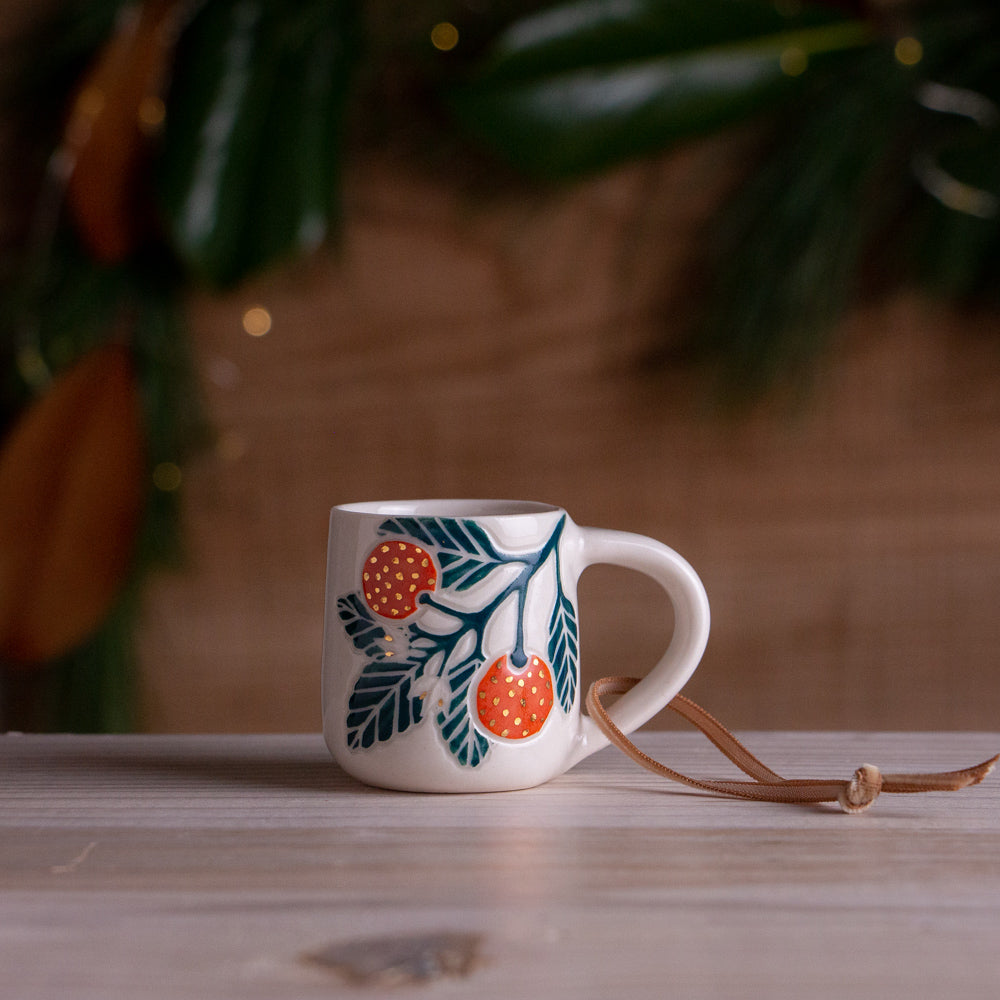 Clementine Tiny Mug Ornament