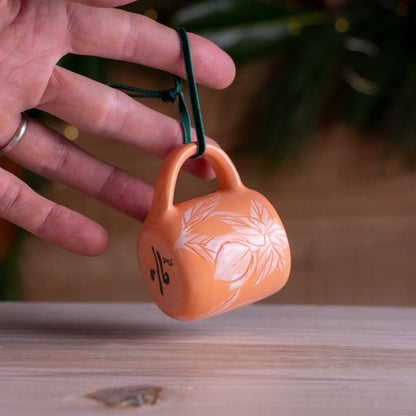 Peach Hellebore Tiny Mug Ornament #2