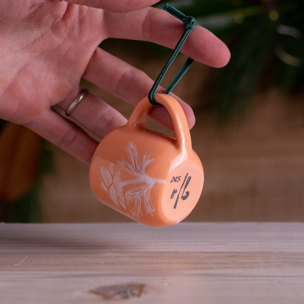 Peach Anemone Tiny Mug Ornament #2