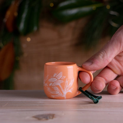Peach Anemone Tiny Mug Ornament #2