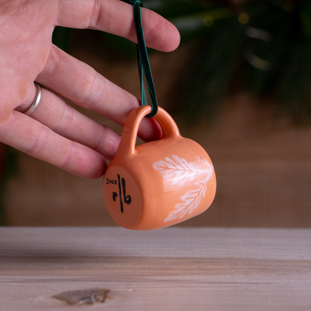 Peach Oak Tiny Mug Ornament #2