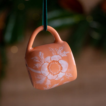 Peach Anemone Tiny Mug Ornament #2